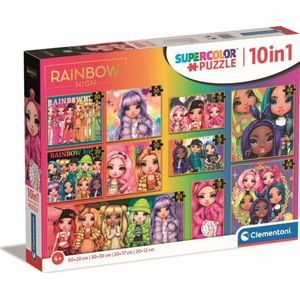 Clementoni puzzel 10in1 Rainbow High