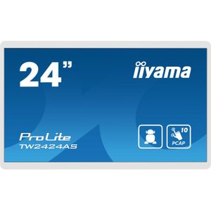 iiyama TW2424AS-W1 beeldkrant Digitale signage flatscreen 60,5 cm (23.8 inch) Wifi 250 cd/m² 4K Ultra HD Zwart Touchscreen Type processor Android 24/7