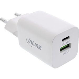 InLine 31508D oplader voor mobiele apparatuur Universeel Wit AC Snel opladen Binnen