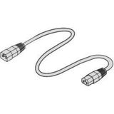 SCHROFF Kabel netwerk , IEC C14 voor C13, 1 m, zwart