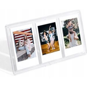 LoveInstant rand rand staand Na 3 foto's voor camera's / Drukarek Drukujących Na Papierze Zink / Fuji Instax Mini - transparant