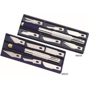 Dedra precision knife multi-functional 12 grip blades 9mm (M9035)