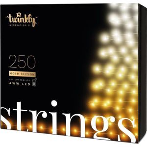 twinkly Strings 250 Gold Edition (TWS250GOP-BEU) Intelligente kerstboomverlichting 250 LED AWW 20 m