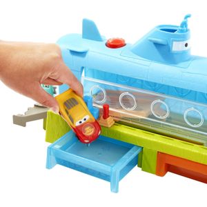 Mattel Disney Pixar Cars Disney en Pixar Cars Walvis Autowasstraat met Kleurverandering Speelset