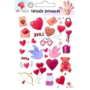 Dodo tatoeage wasbaar voor kinderen Walentynki 3