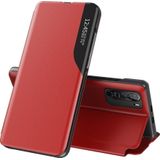 Hurtel Eco Leather View Case elegancki tas etui met klapką en functie podstawki Xiaomi Redmi K40 Pro+ / K40 Pro / K40 / Poco F3 rood
