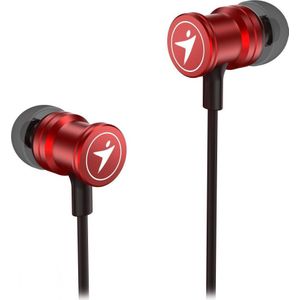 GENIUS koptelefoon HS-M316, headset, zonder regulacji głośności na przewodzie, rood, 2.0, in-ear, 3.5 mm jack