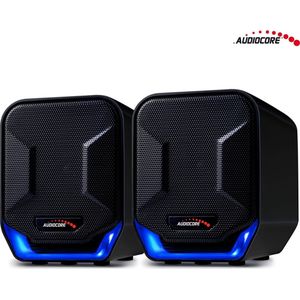 Audiocore Computer speakers 6W USB AC865B blauw zwart