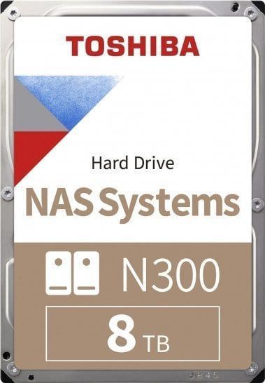Toshiba 8.9cm (3.5 inch) 8TB SATA3 NAS N300 7200RPM intern bulk