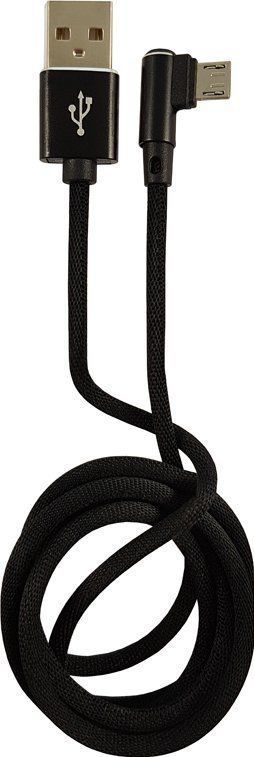 LC-Power USB cable USB-A - microUSB 1 m zwart (31332B)