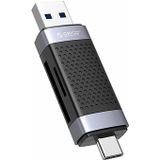 Orico CD2D-AC2-BK-EP TF/SD memory card reader, USB + USB-C (zwart)