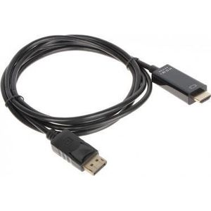 Adapter AV DisplayPort - HDMI zwart (DP-W/HDMI-W-1.8M)
