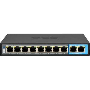BCS POE switch voor 8 IP cameras -B-SP0802
