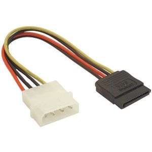 Gembird verloopkabel van 4 pins molex naar S-Ata, *MOLEXM, *SATAF