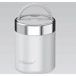 Maestro - Thermos Voedselcontainer - 750ml - Roestvrij Staal - Wit