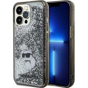 Karl Lagerfeld KLHCP13XLKCNSK iPhone 13 Pro Max 6.7 inch transparent hardcase Liquid Glitter Choupette