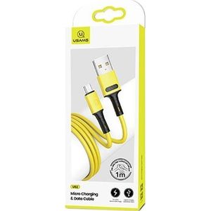 USAMS Kabel USB USB-A - microUSB 1 m geel (69872-uniw)