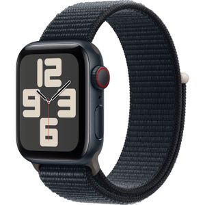 Apple Watch SE GPS + Cellular 40mm Midnight Aluminium Case met Midnight Sport Loop