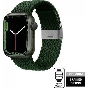 Crong Wave Band – Pleciony band voor Apple Watch 42/44/45/49 mm (groen)