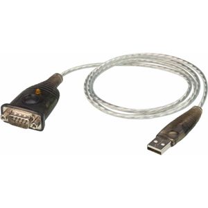 Aten UC232A1-AT Usb 2.0 Kabel A Male - Sub-d 9-pins Male Rond 100 Cm Zilver