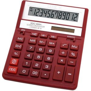 Citizen SDC-888X calculator Pocket Financiële rekenmachine Rood