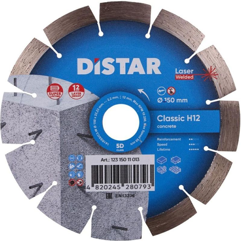 Distar DISTAR DIAMOND BLADE CLASSIC H12 150 x 2.2/1.3 x 22.23mm