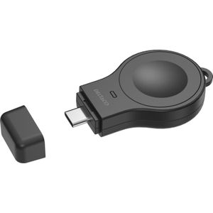 Deltaco AWC-102 Mini Draadloze Oplader - USB-C - Zwart