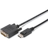 Digitus DisplayPort DVI adapter cable - DP/DVI-D - 2 m - pack of 10