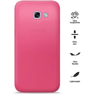 PURO 0.3 Nude - Etui Samsung Galaxy A3 (2017) (Fluo roze)