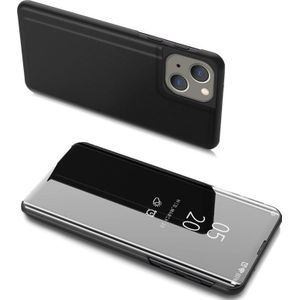 Hurtel Clear View Case tas etui met klapką iPhone 13 mini zwart