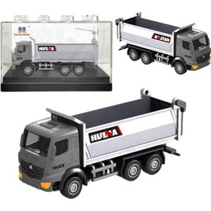 HUINA kiepwagen metaal Model Kolekcjonerski zilver 1:80