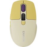 Canyon muis draadloos MW-26 LCD Cicha twee Tryby Żóta