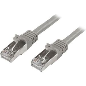 StarTech Cat6 patchkabel 1m grijs Shielded (SFTP) snagless gigabit netwerkkabel