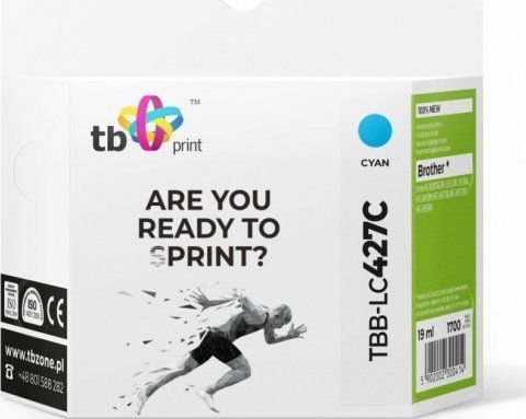 TB inktcartridge voor Bczerwonyher MFC-J5955DW B-LC427C 100% nieuw cyan