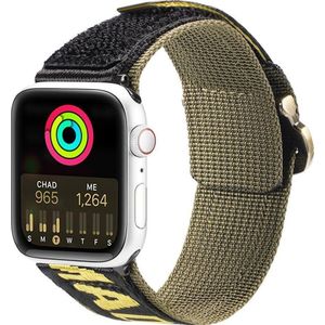 Dux Ducis Strap (Outdoor Version) band Apple Watch Ultra, SE, 8, 7, 6, 5, 4, 3, 2, 1 (49, 45, 44, 42 mm) nylonowa band armband geel-groen