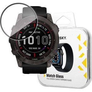 Wozinsky Watch Glass hybrydowe glas voor Garmin Fenix 7X zwart