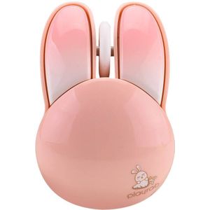 MOFII draadloos Mouse + Bluetooth Rabbit M6DM Glossy (wit-roze)