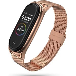 Tech-Protect armband MilaneseBand voor Xiaomi Mi Band 5 roze goud