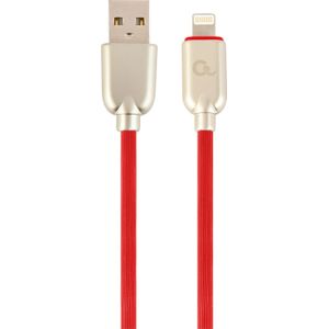 Gembird USB 2.0 (AM/8-pin lightning M) 1m oplot gumowy rood