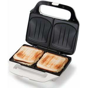 Domo DO9056C - XL Tosti-ijzer - Croque XL - 2 tosti's - 50% groter - Wit