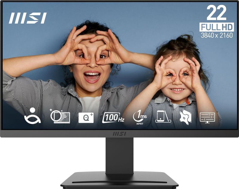 MSI PRO MP223 E2 computer monitor 54,5 cm (21.4 inch) 1920 x 1080 Pixels Full HD LED Zwart