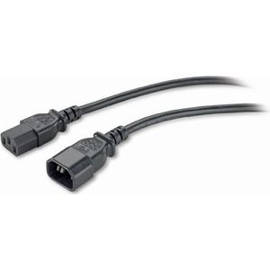 APC PWR Cord C13 - C14, 0.6 m Zwart 0,61 m C13 stekker C14 stekker