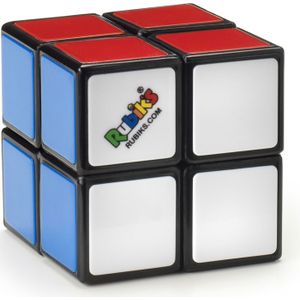 Spin Master Rubik’s Cube Mini - 2x2-kubus waarbij je kleuren moet combineren breinbrekend puzzelspeelgoed op zakformaat