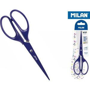 Milan schaar kantoor 17cm blauw