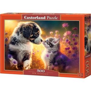 Castorland puzzel 500 element?w katje hondje nieuw przyja??