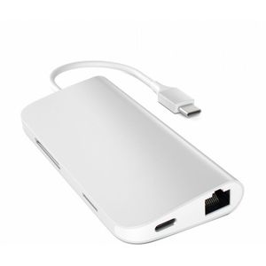 SATECHI USB-C Hub Multi-Port Adapter 4K zilver