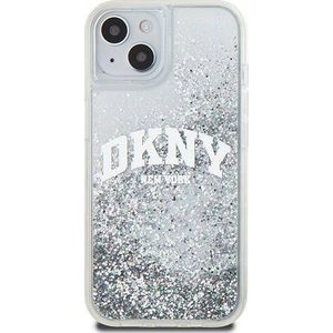 DKNY Liquid Glitter Big Logo - Etui iPhone 15 / 14 / 13 (wit)