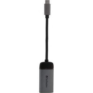 Verbatim 49143 video kabel adapter 0,1 m USB Type-C HDMI Zwart, Zilver
