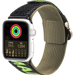 Dux Ducis Strap (Outdoor Version) band Apple Watch Ultra, SE, 8, 7, 6, 5, 4, 3, 2, 1 (49, 45, 44, 42 mm) nylonowa band armband zwart-groen