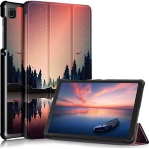 Strado tablet hoes Etui Graficzne Smart Case voor Samsung Galaxy Tab A7 Lite 8.7 T220/T225 (Night Lake) universeel